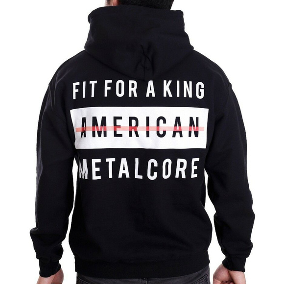 American Metalcore Black Hoodie Med 